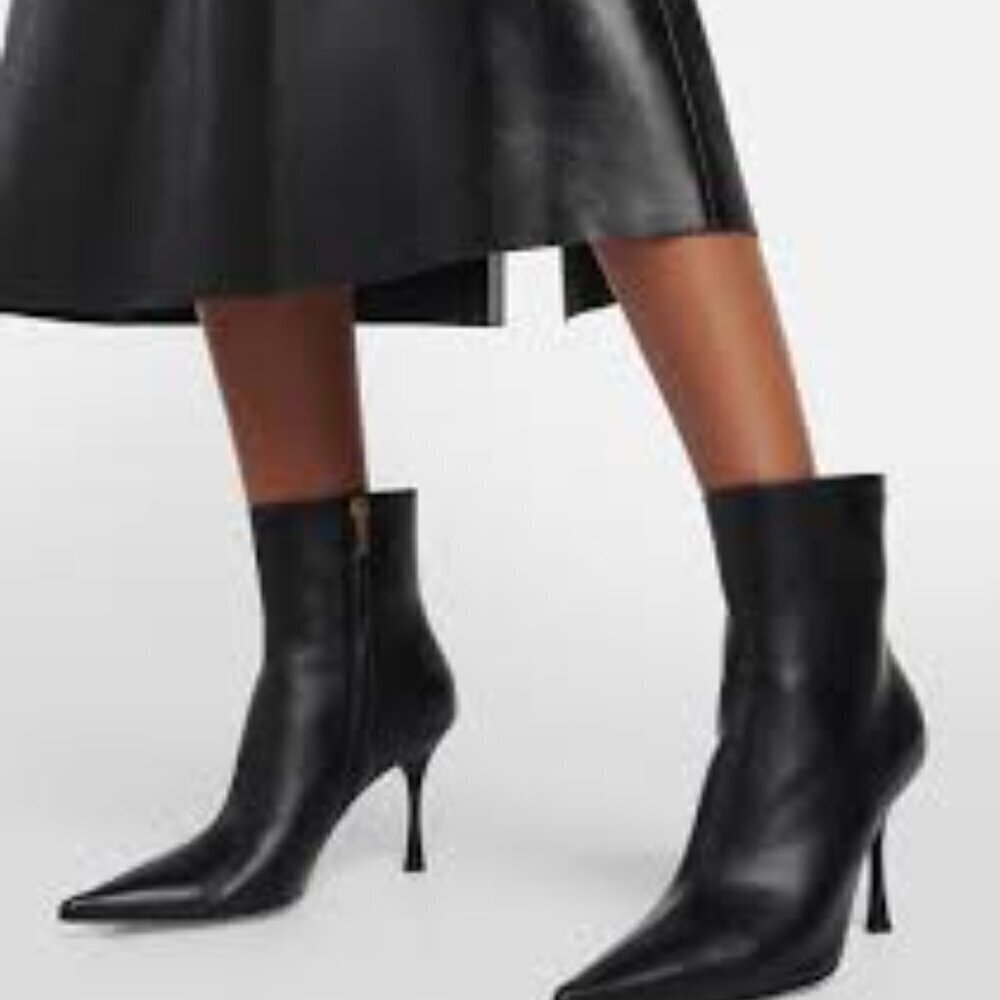 Mango Pointed Heel Anke Boots Size 6.5/37